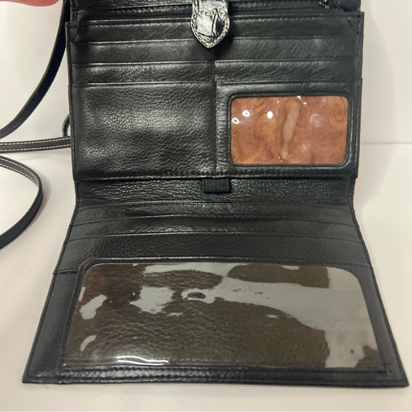 BRIGHTON WOMEN'S Small Cross Body organized Black pre owned - Picture 6 of 14